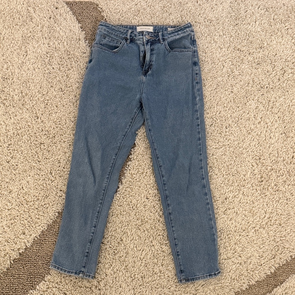 PacSun Women's Straight Leg Blue Jeans